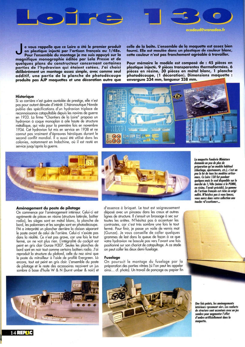 Replic 197 - Loire 130, P-40 B, Mirage F-1, Sepma